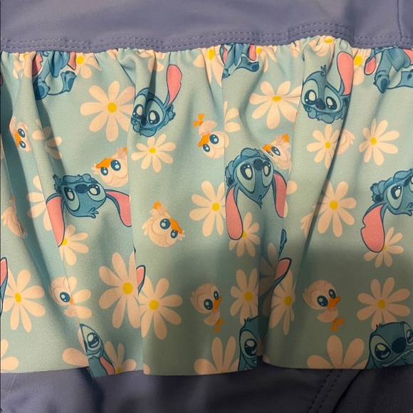 NWT Hot Topic Disney Stitch & Ducks Blue and Purple Swimwear - Picture 9 of 14